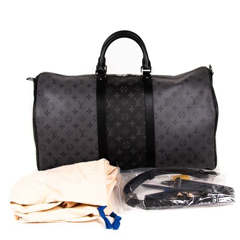 louis vuitton keepall 50 monogram eclipse|louis vuitton duffle bag 50.